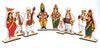 StepsToDo Vithoba Rukhamai Warkari Decoration Standee Set for Ganpati, Home Mandir, Pooja Room & Maharashtra Festival Décor
