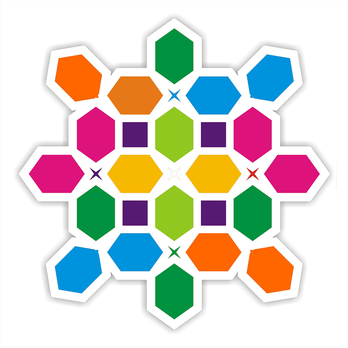 Reusable Rangoli Making Frame with Wooden Base