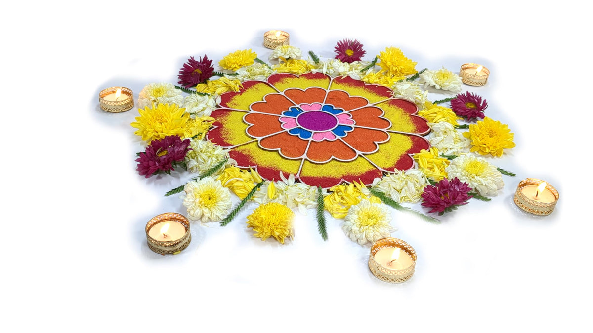 Reusable Floating Rangoli Mat – Design V