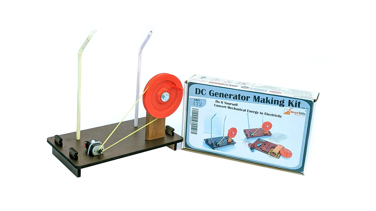 DIY DC Generator Kit – Mechanical to Electrical Energy