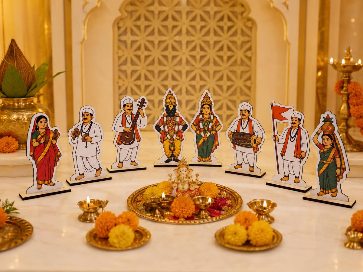 Vithoba Rukhamai Warkari Decoration Standee Set