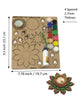 DIY Wooden Tealight Holder Painting Kit – 12 Colours, Brush & Golden Candle