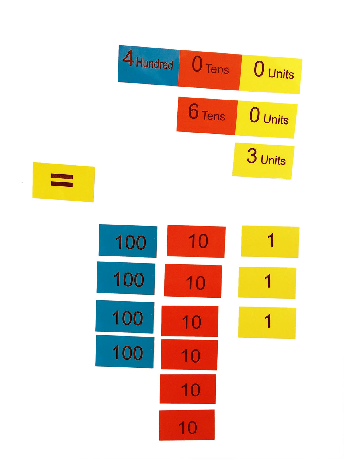 Wooden Place Value Abacus with Number Expansion Cards