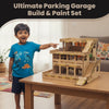StepsToDo Ultimate Parking Garage Build & Paint Set, 41 x 41 cm