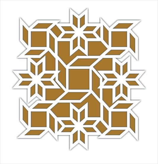 Floating rangoli making frame, Design 29