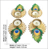 Shreenathji MDF Rangoli Set with Peacock Feather & Tealights – 9 Pieces
