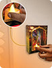 StepsToDo Pitchwai Jharokha Wall Décor Box Frames (Pack of 16) Deep Deewar With LED Candle, Jharokha Style Wall & Home Decor for all Festive