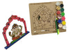 DIY Wooden Ganesha Painting Kit with 12 Tempera Colours & Brush