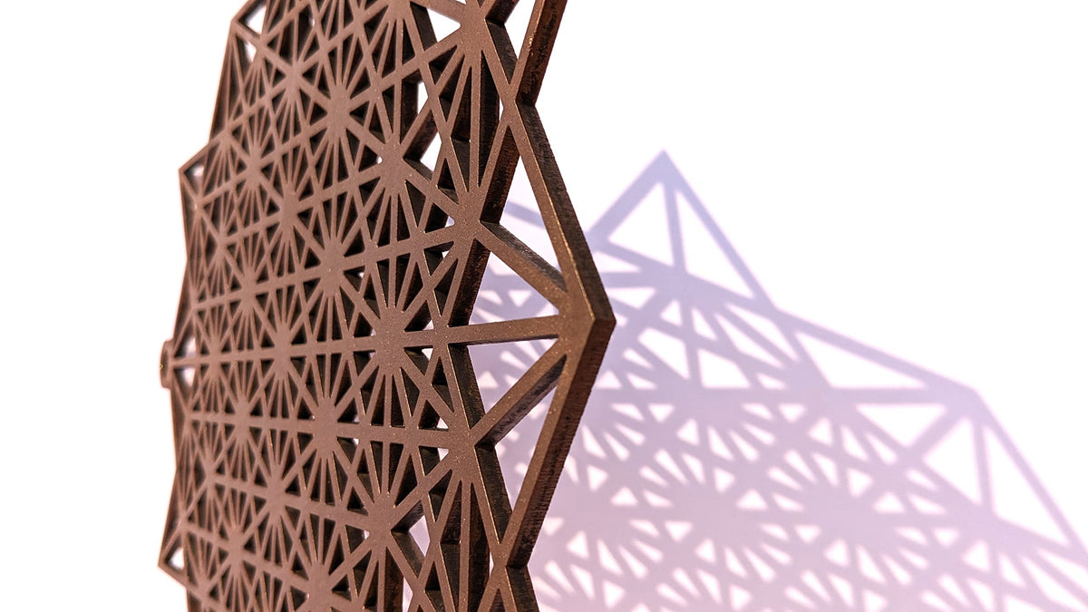 Wooden Sacred Geometry Wall Art – Multiple Designs & Finishes
