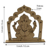 DIY Wooden Ganesha Painting Kit with 12 Tempera Colours & Brush