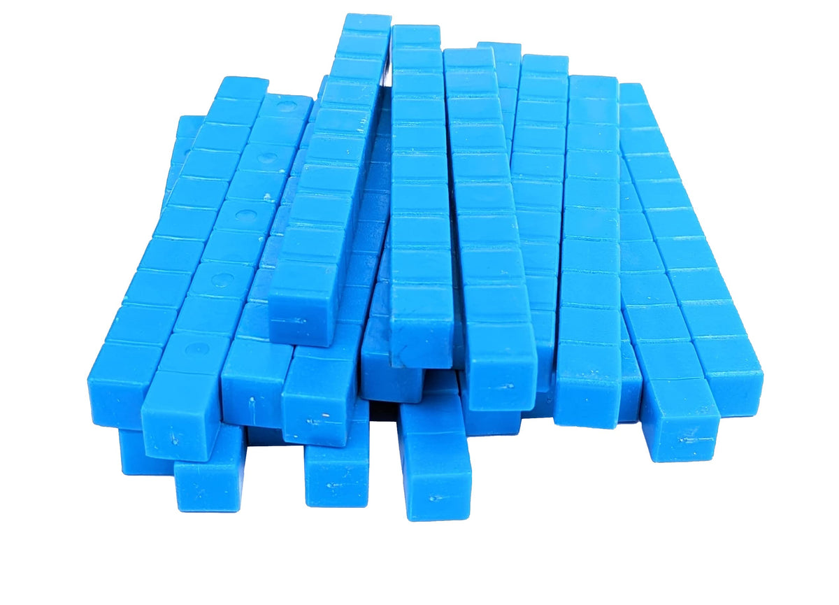 Base Ten Blocks Kit – 140 Pieces, Mats & Activity Book, Without Cube