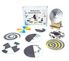 StepsToDo Benham Disc Teaching Aid | Optical Illusion & Persistence of Vision Demonstration Model | Science Lab Activity Teaching Learnig Material