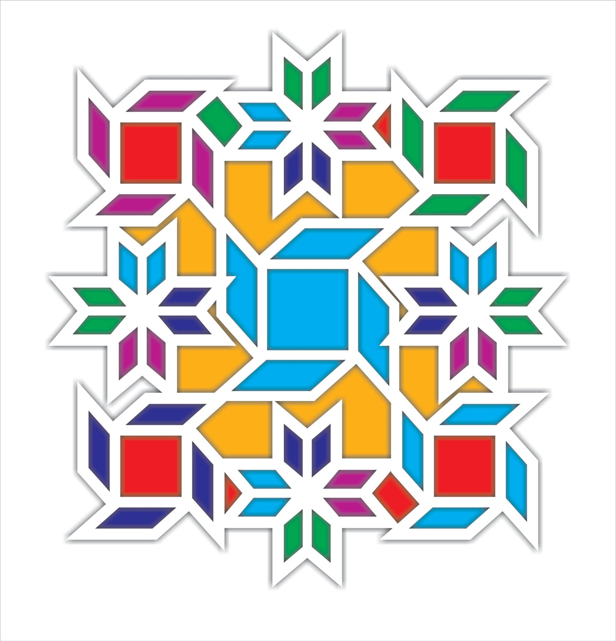 Reusable Rangoli Making Frame – Design 29
