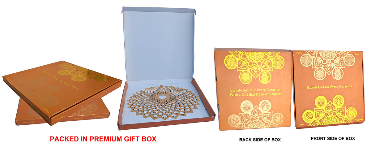 Wooden Sacred Geometry Wall Art – Multiple Designs & Finishes
