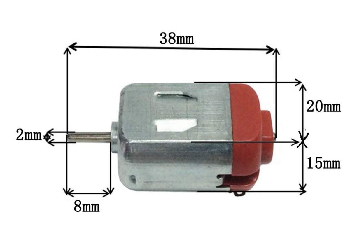 DC Toy Motors – Pack of 10, 3–12V, 25,000 RPM