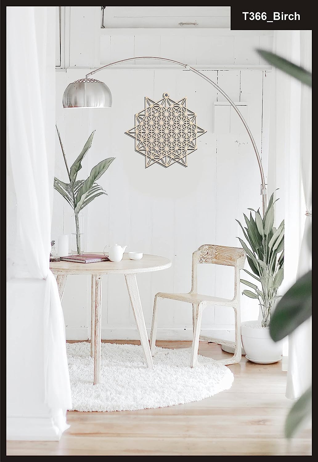 Tetrahedron Grid of Life – Hand-Painted Wooden Wall Art