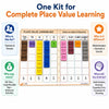 StepsToDo Place Value Learning Kit with 120 Foam Tiles & Rewritable Mat | Whole Numbers & Decimal Place Value Teaching Aid | Build Numbers, Expanded Form, Comparison & Rounding | Math Manipulative