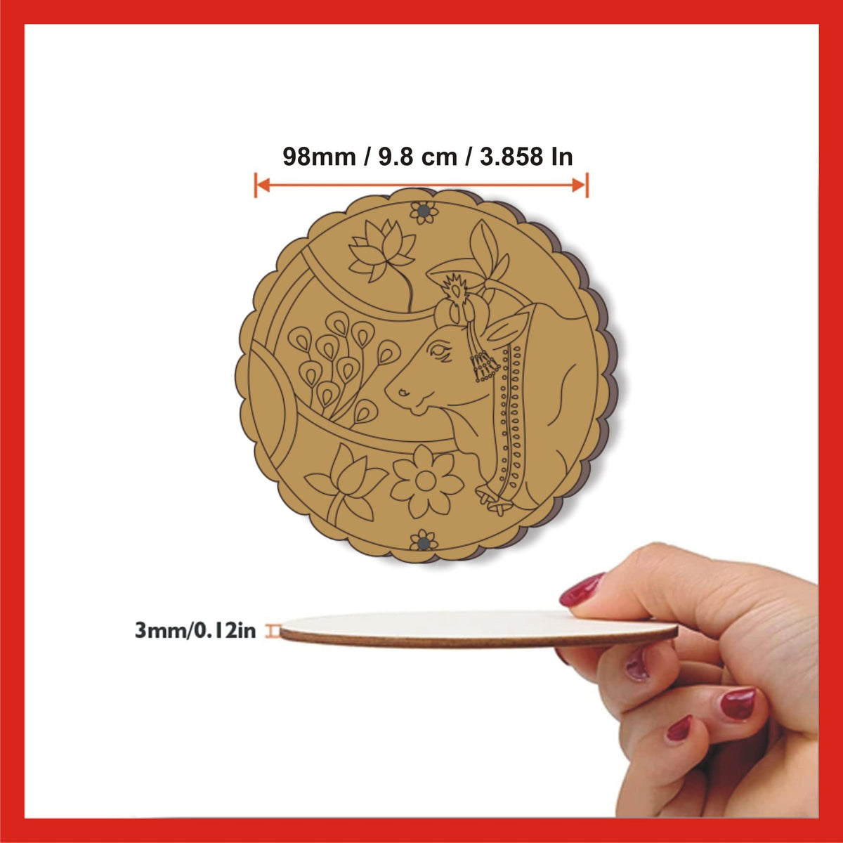 Pichwai Coaster Painting Kit A – Coasters & Wall Hangings