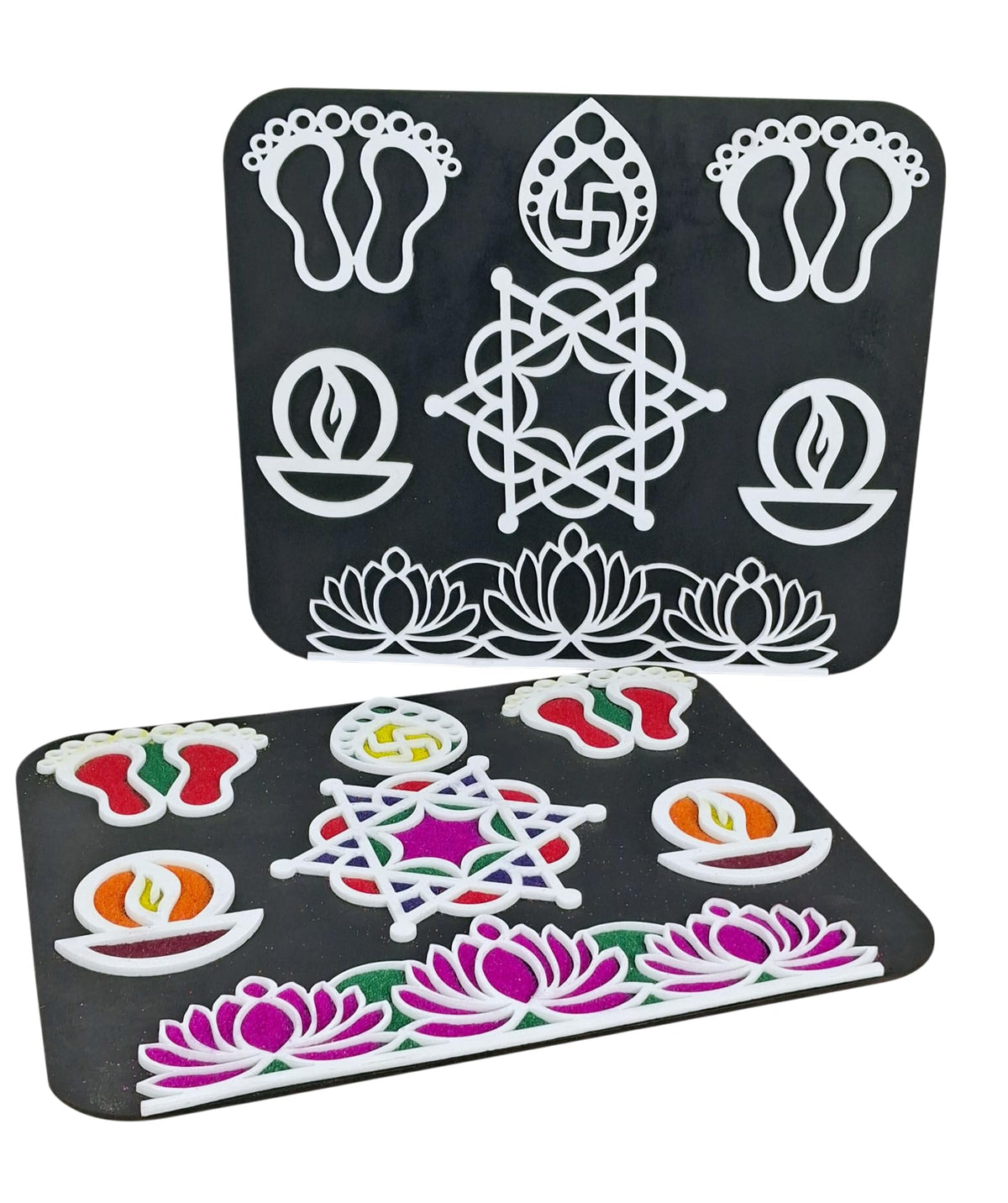 Reusable Rangoli Template Mat – Rectangle