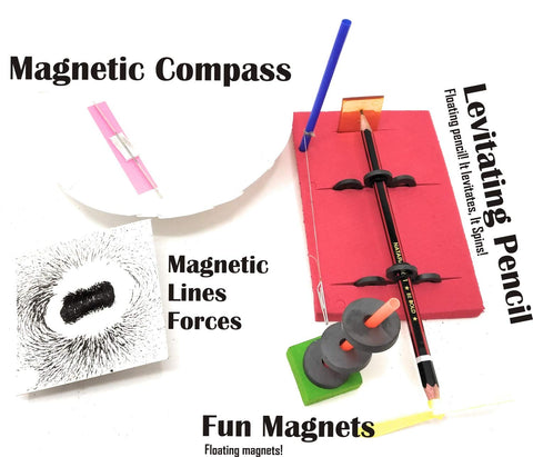 Magnetism Kit – Levitating Pencil, Floating Magnets & Compass