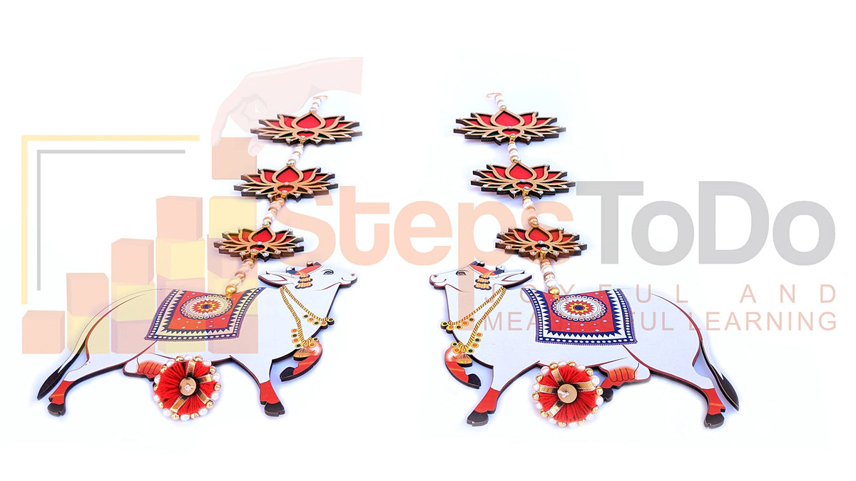 Lotus & Pichwai Cow Wall Hangings – Jhumki Style