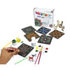 StepsToDo Wooden Dot Mandalas Paint Kit (H) – DIY Tea Coaster Set with Holder | 6 Square MDF Coasters, Acrylic Colours, Dotting Tools, Brushes & Stand | Mandala Art Kit for Beginners & Artists