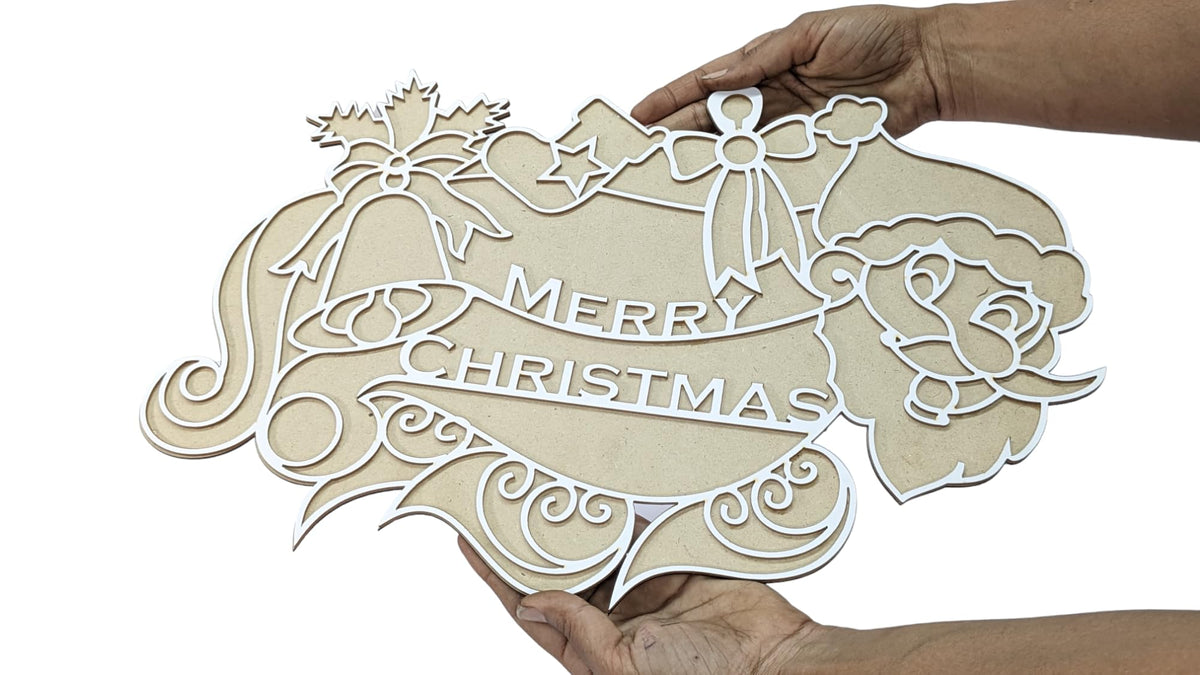 Reusable Floating Christmas Rangoli Mat – 18 Inch