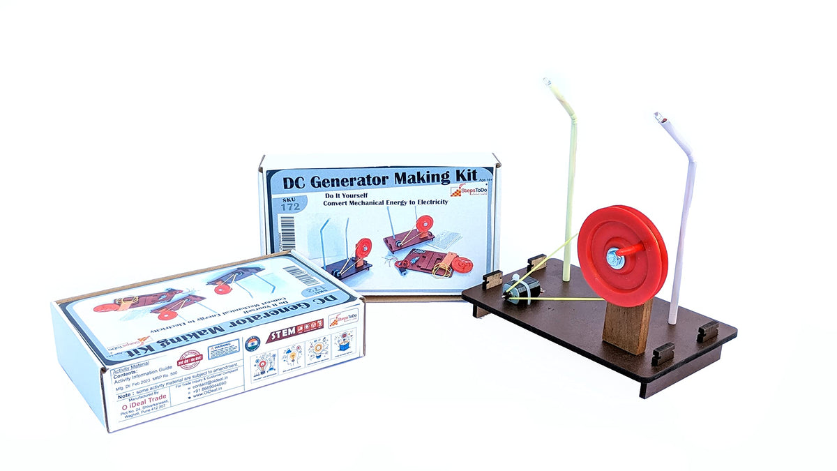 DIY DC Generator Kit – Mechanical to Electrical Energy
