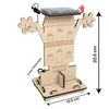StepsToDo Wooden STEM Teaching Kit - Solar Street Light with Live Solar Panel | Solar Power Generation DIY Kit for Concept Development & Skills Building