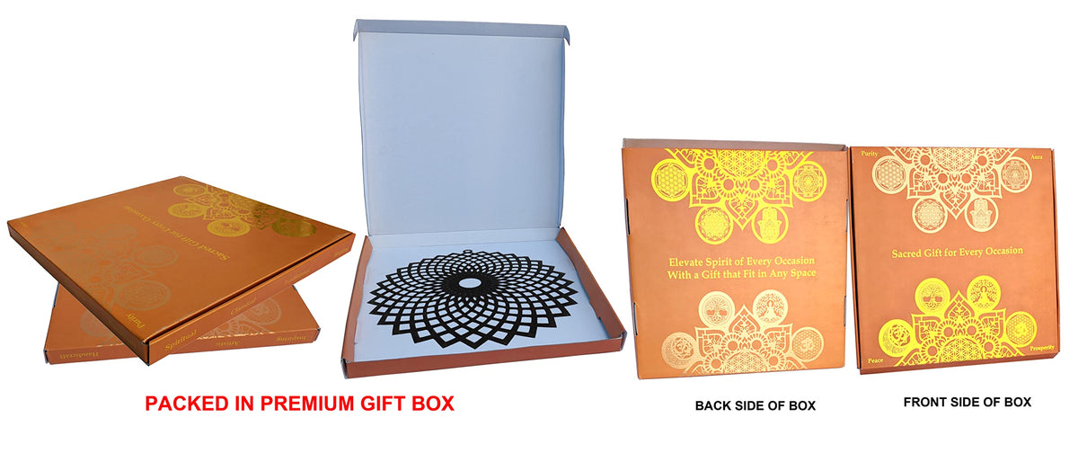 Wooden Sacred Geometry Wall Art – Multiple Designs & Finishes