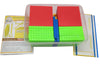 Base Ten Blocks Kit – 84 Pieces, Mats & Book: 2 Cubes, 12 Flats, 20 Rods, 50 Units