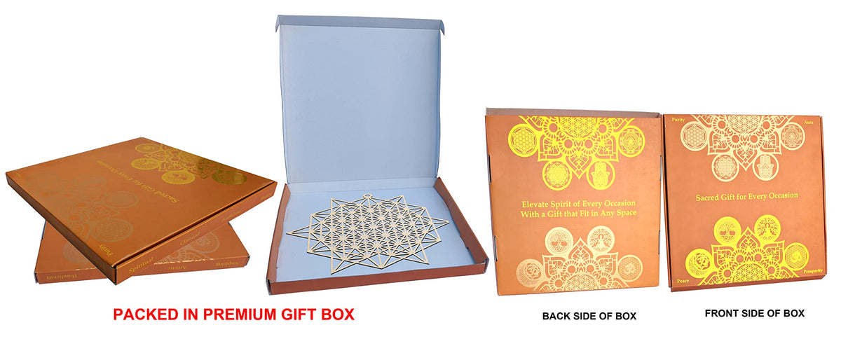 Wooden Sacred Geometry Wall Art – Multiple Designs & Finishes