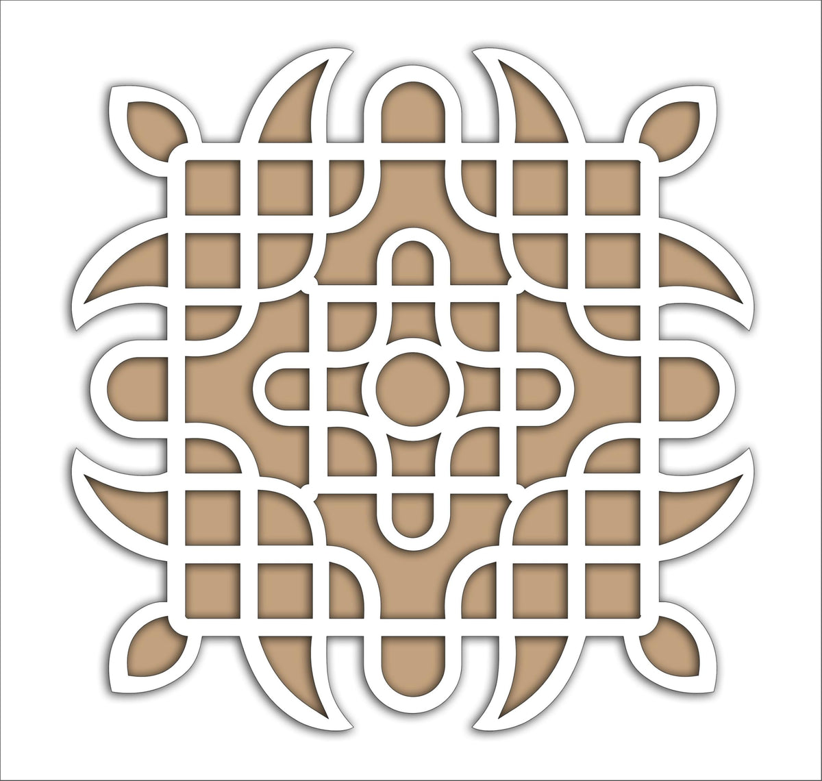 Reusable Floating Rangoli Mat – Design 93, 11.5 Inch