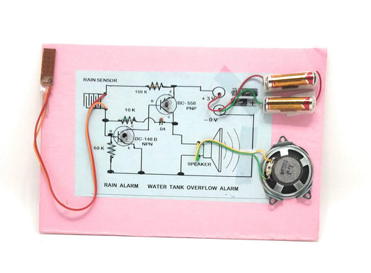 Ready-Made Rain & Water Tank Overflow Alarm – Cardboard Base