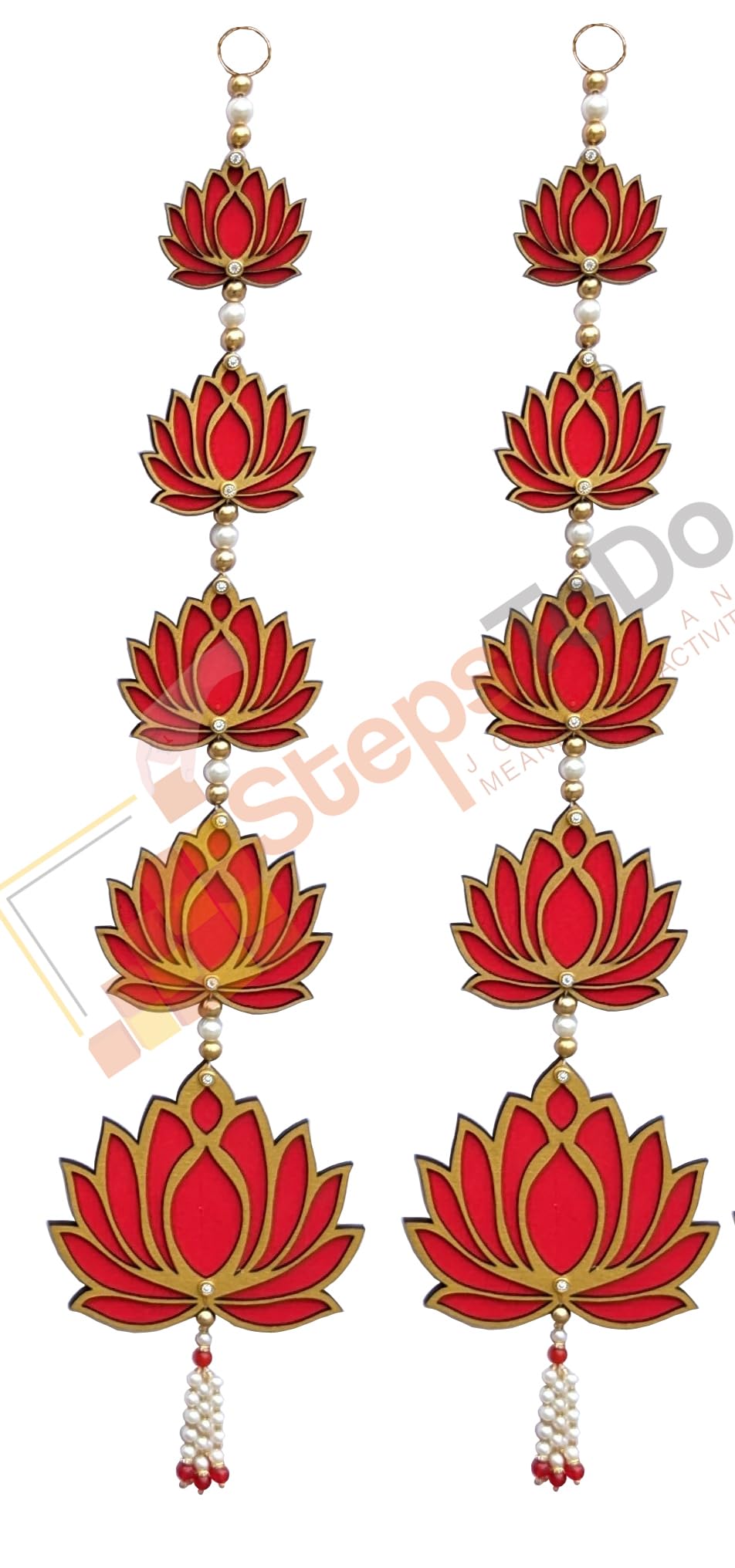 Handmade Five-Tier Lotus Hanging Garlands