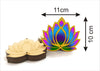 Unfinished Wooden Lotus Cutout – Type A, 4.5 Inch