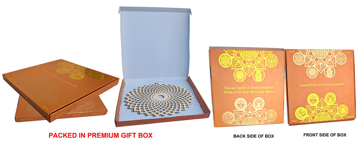 Wooden Sacred Geometry Wall Art – Multiple Designs & Finishes