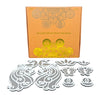 Floating Rangoli Set of 8 – 12-Inch Peacocks, 5.5/3.5-Inch Lotus, 2.5-Inch Diyas & 4-Inch Laxmi Foot