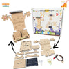 StepsToDo Wooden STEM Teaching Kit - Solar Street Light with Live Solar Panel | Solar Power Generation DIY Kit for Concept Development & Skills Building