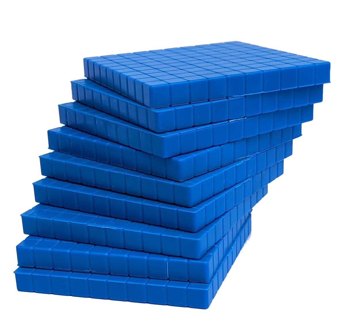 Base Ten Blocks Kit – 140 Pieces, Mats & Activity Book, Without Cube