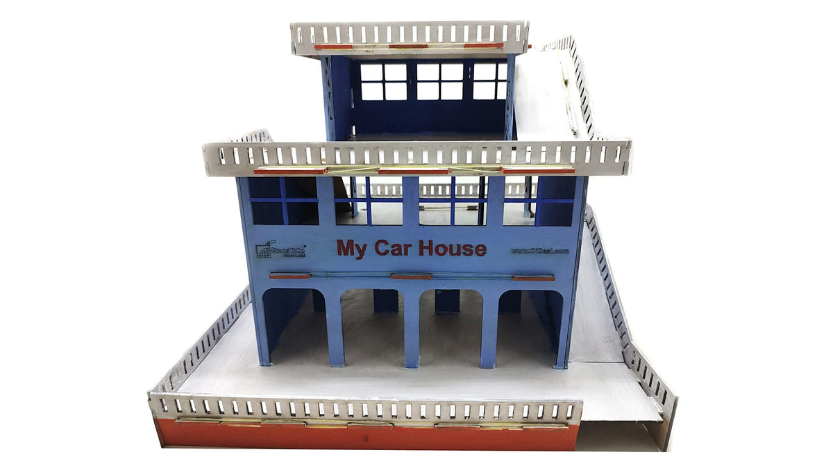 Parking Garage Build-and-Paint Kit – 41 × 41 cm