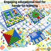Interlocking Cube Pattern Kit – 240 Cubes, 240 Face Plates, 20 Mats & Grid