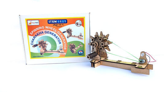 DIY charkha spinning wheel generator kit