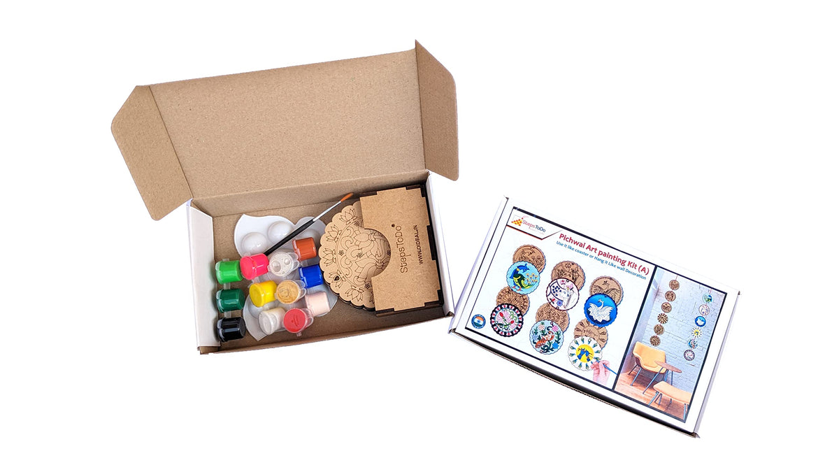 Pichwai Coaster Painting Kit A – Coasters & Wall Hangings
