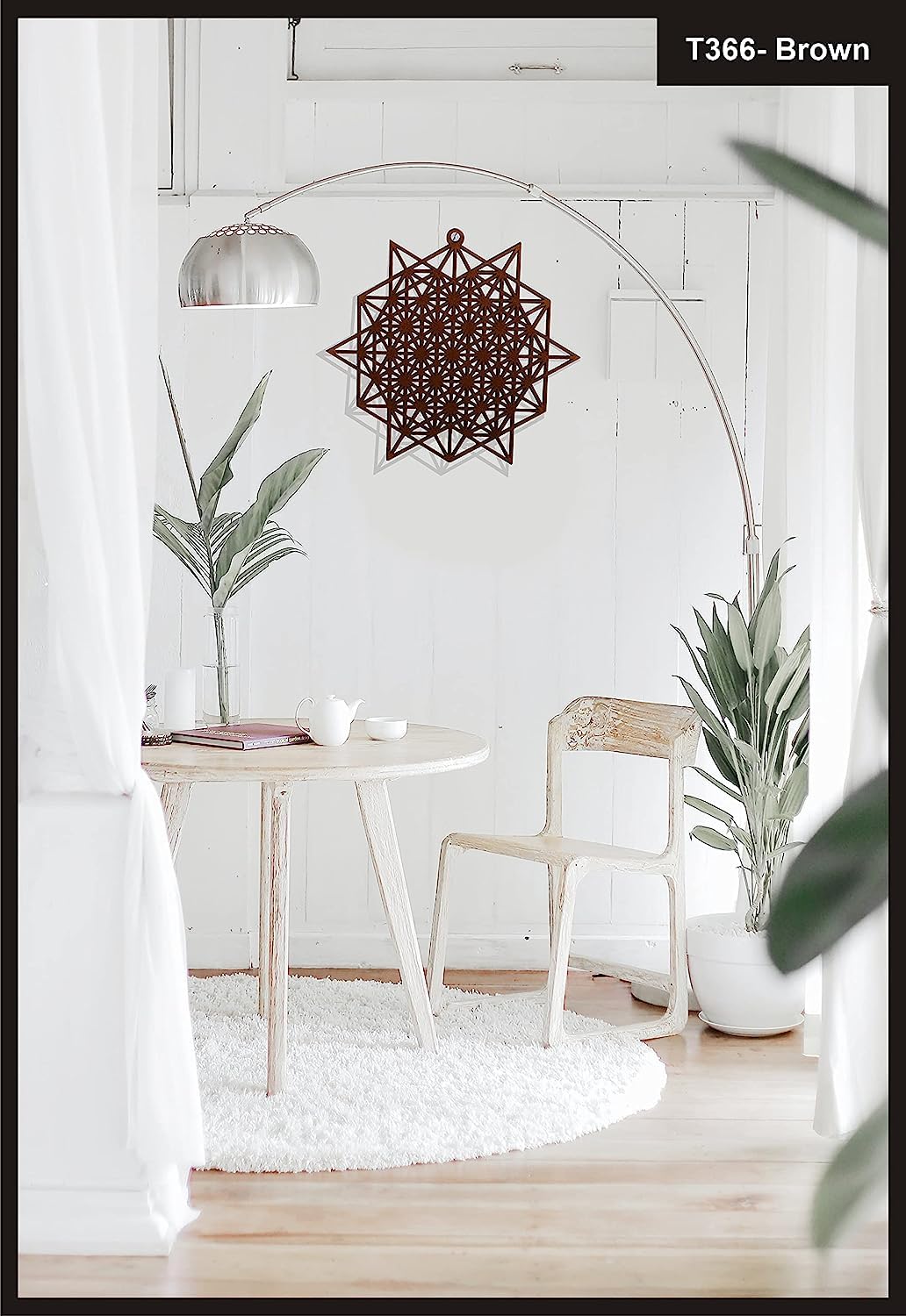 Tetrahedron Grid of Life – Hand-Painted Wooden Wall Art