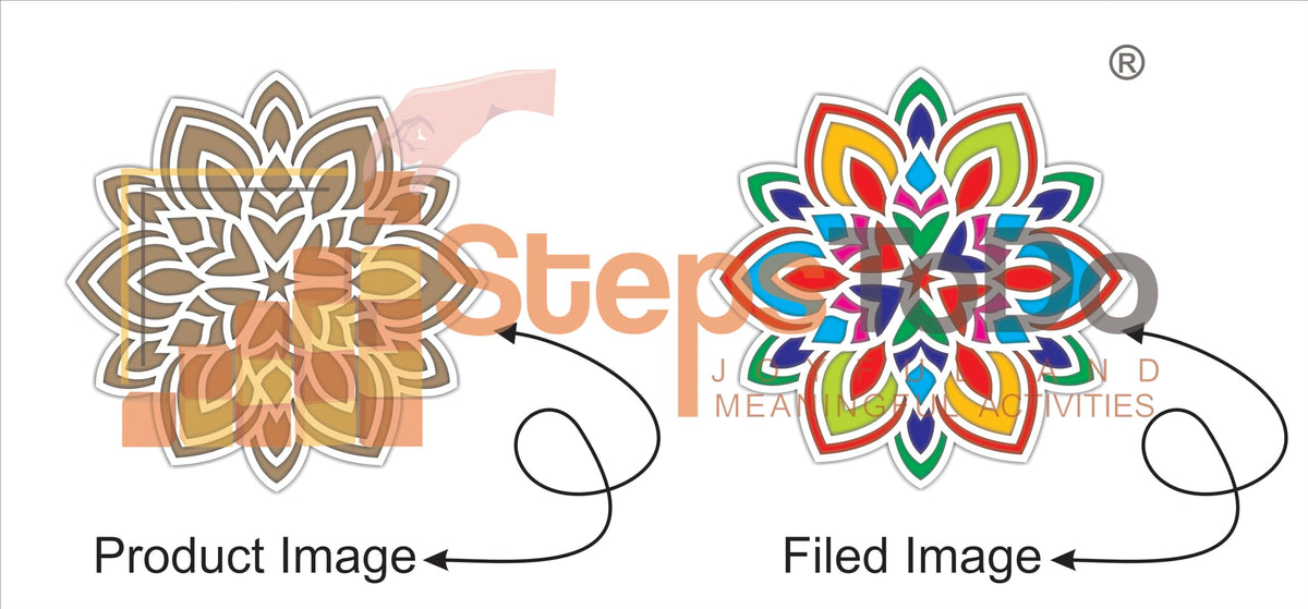Reusable Rangoli Making Frame – Design Y