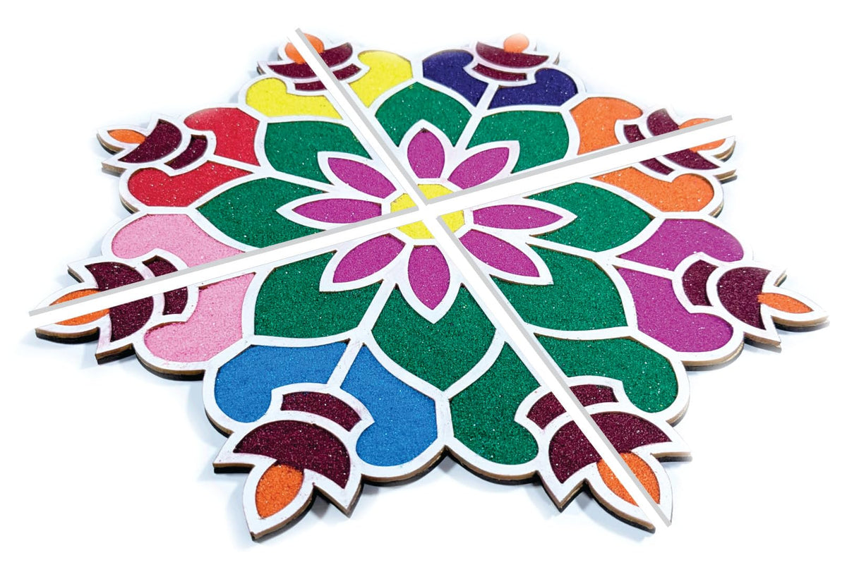 Reusable Floating Rangoli Mat – Design 27