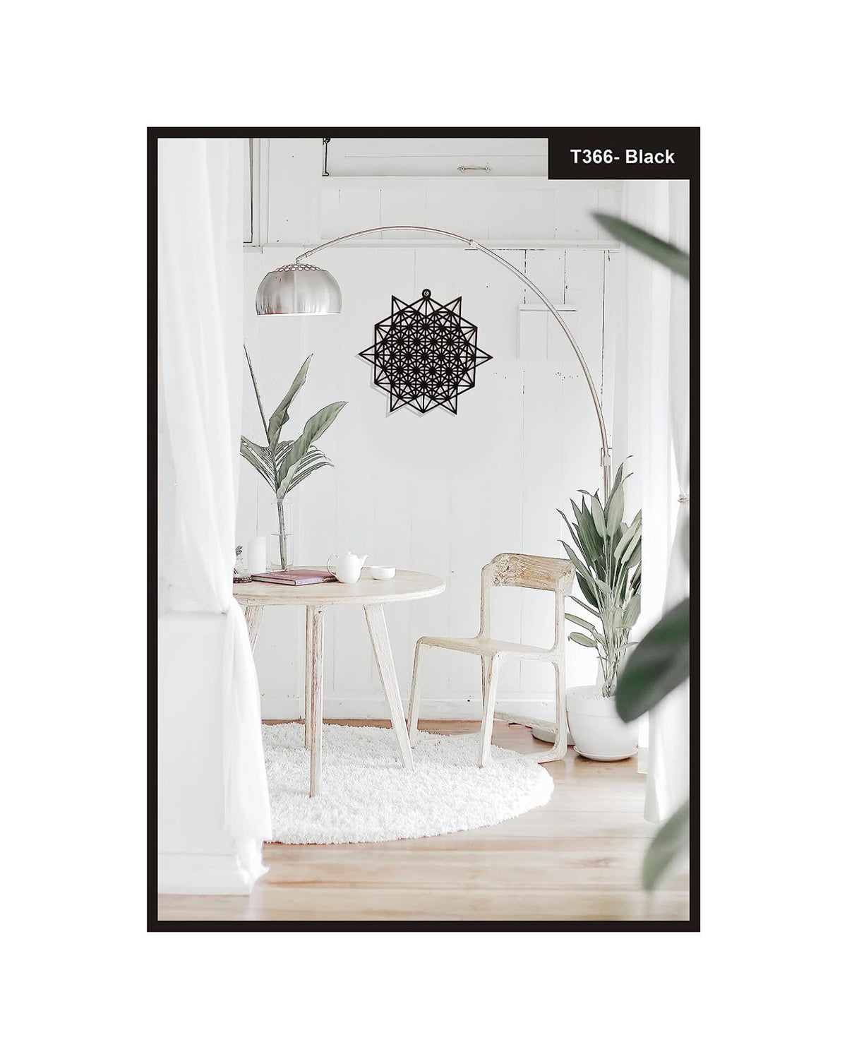 Tetrahedron Grid of Life – Hand-Painted Wooden Wall Art