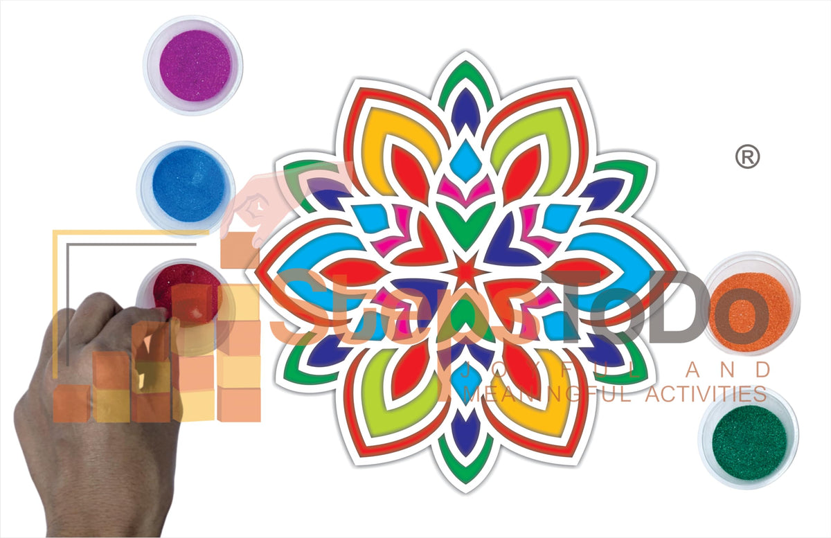 Reusable Rangoli Making Frame – Design Y
