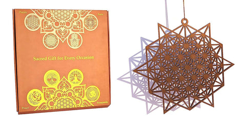 StepsToDo Tetrahydron - Grid of Life Sacred Design. Wall Decoration. Room Hanging. Wooden Sacred Geometry Art. Spiritual Gift. Hand Painted Handicraft. Color choices